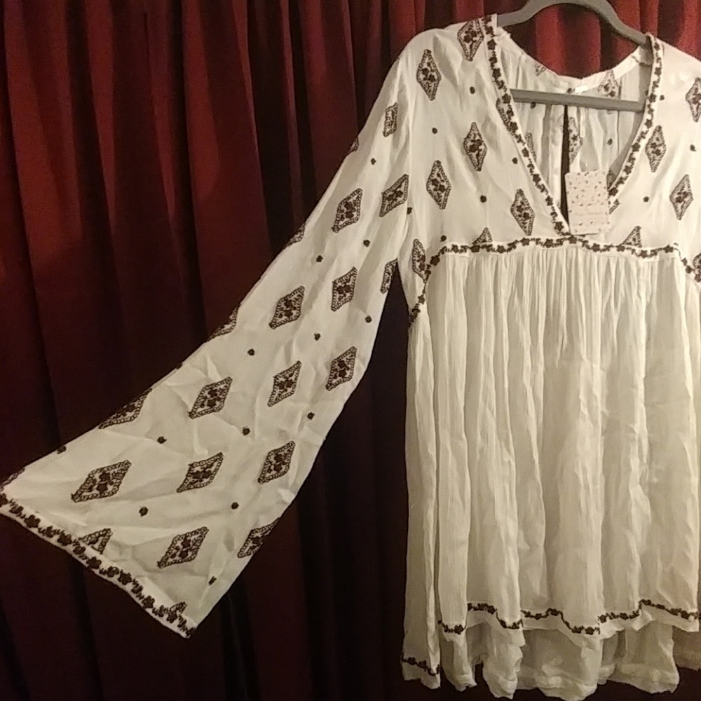 NWT Free People Boho Embroided Tunic/Dress - Picture 4 of 7